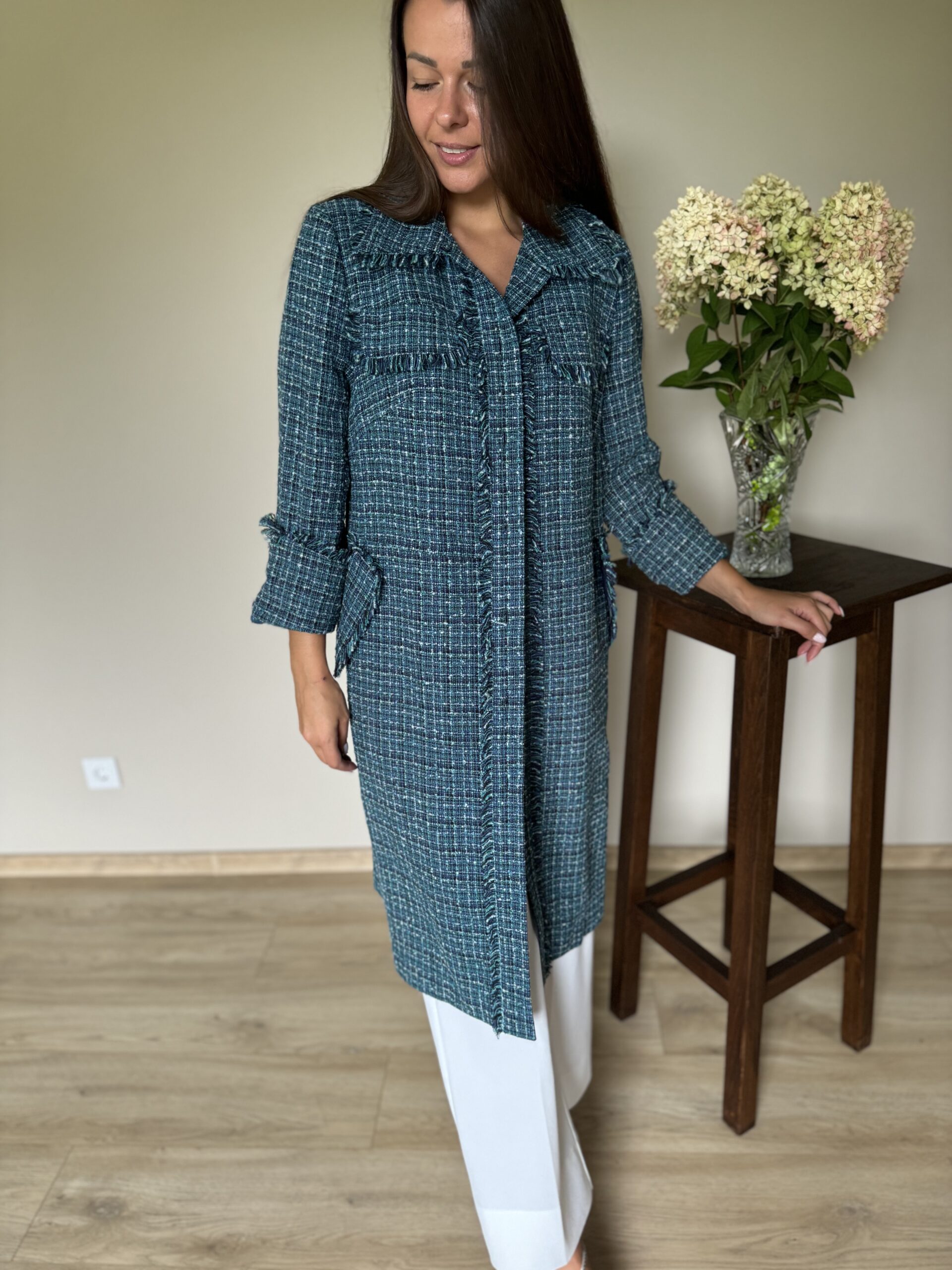 Tvīda auduma mētelis