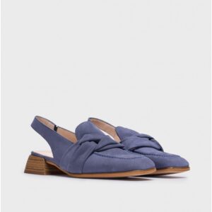 Dabīgas zamšādas kurpes ar atvērtiem papēžiem